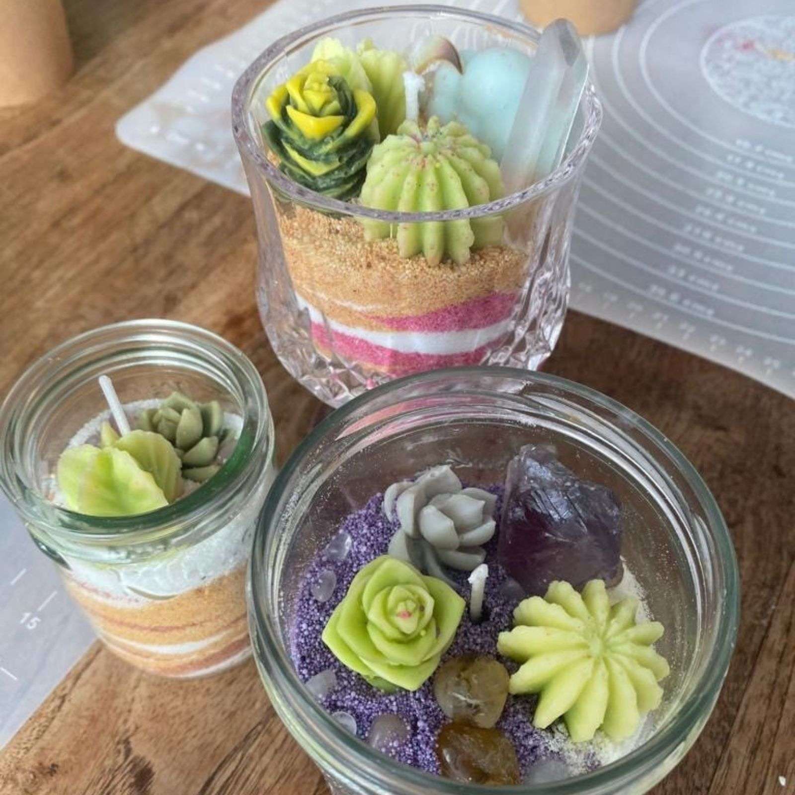 Learn Crystal Candle Making Mindfulness & Connection